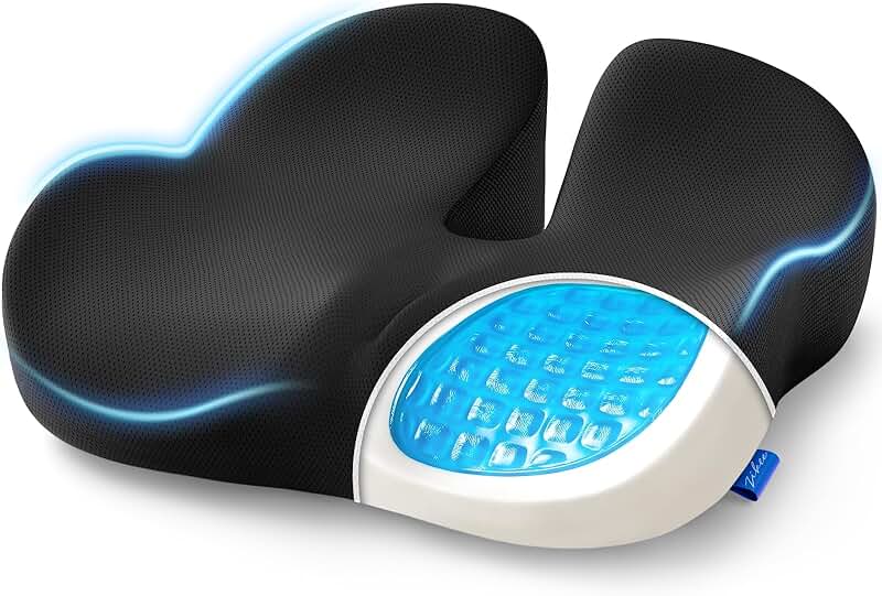 Gel Seat Cushion for Office and Car with Memory Foam