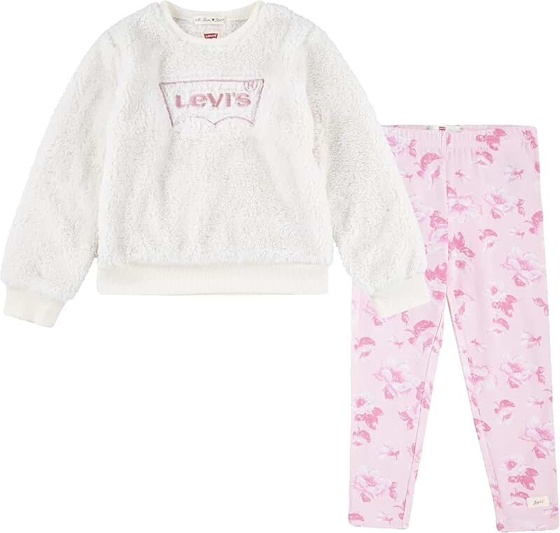 Baby Girls' Cozy Sweatshirt and Joggers Set