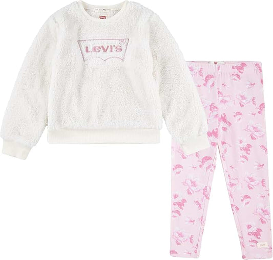Baby Girls' Cozy Sweatshirt and Joggers Set