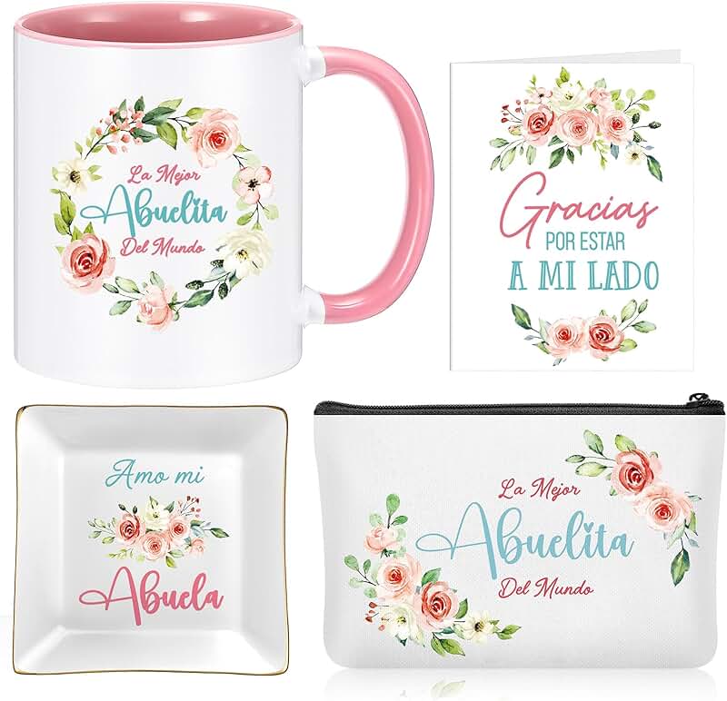 Set of 4 Spanish Grandmother Gift Items
