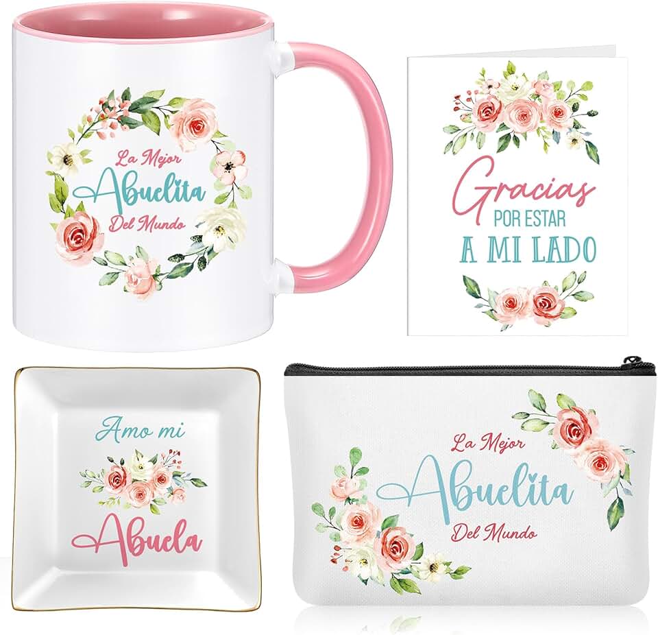 Set of 4 Spanish Grandmother Gift Items