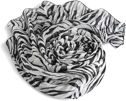 Women's Soft Silky Chiffon Neck Scarf Large