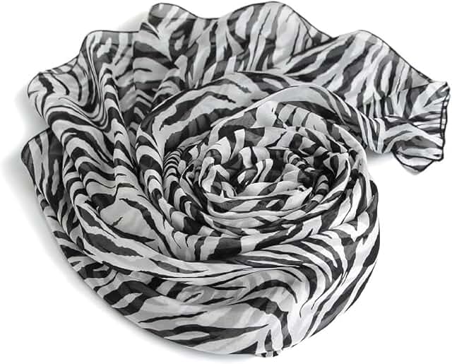 Women's Soft Silky Chiffon Neck Scarf Large