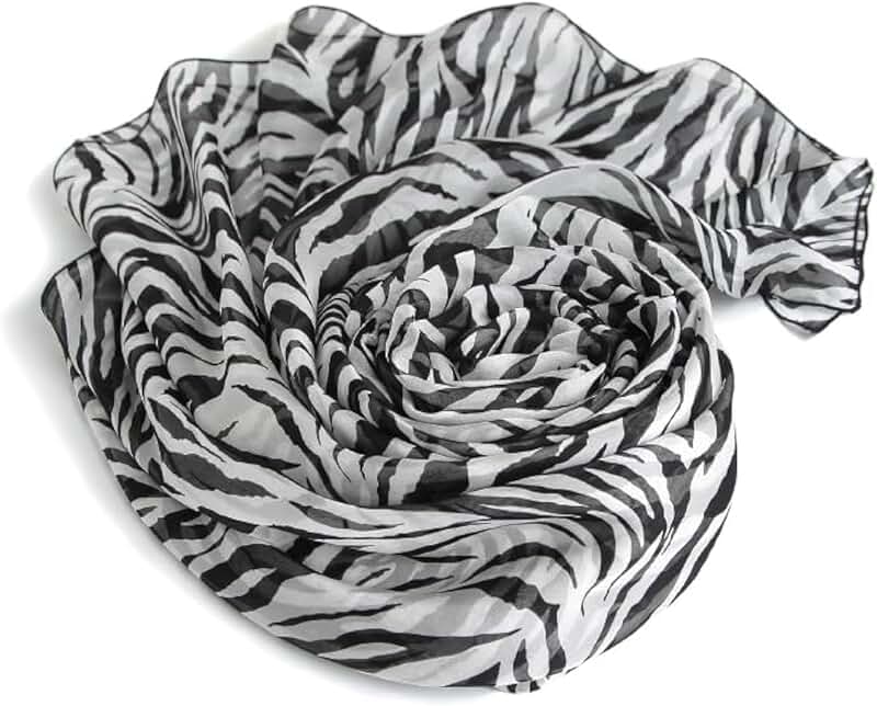 Women's Soft Silky Chiffon Neck Scarf Large