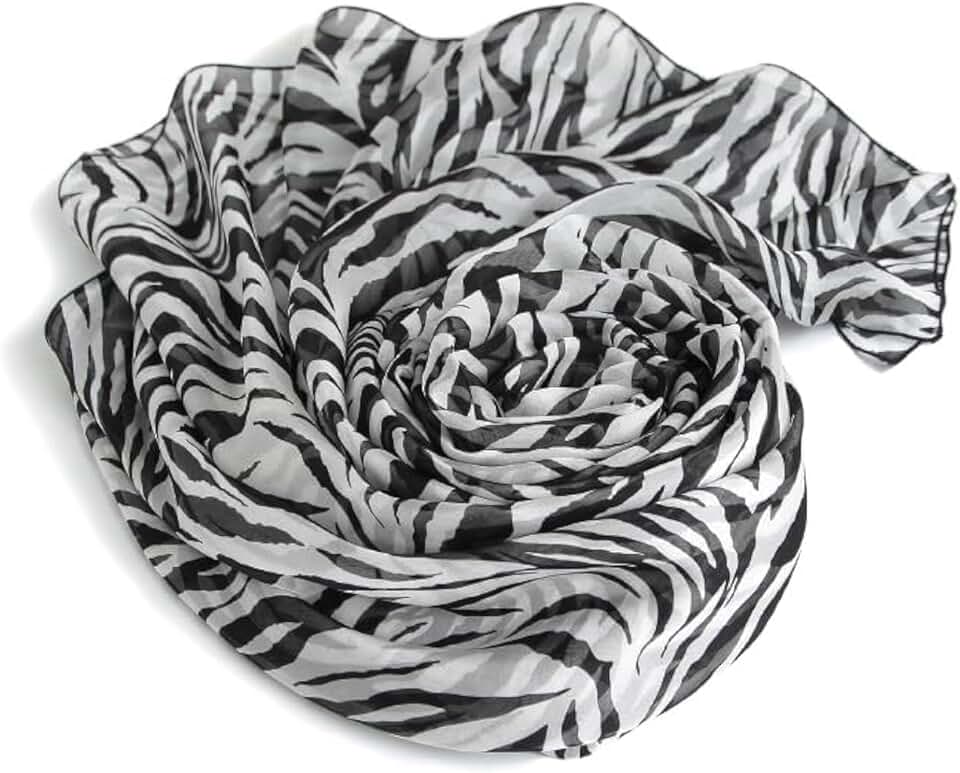 Women's Soft Silky Chiffon Neck Scarf Large