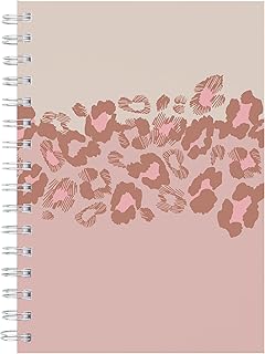 A5 Leopard Cover Monthly Planner with 124 Pages