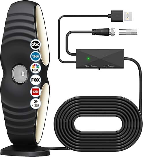 Indoor TV Antenna for Local Channels with Signal Booster