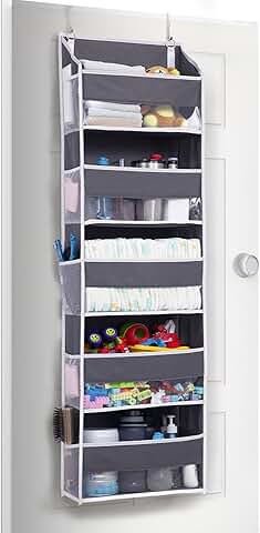 Compact Over Door Organizer with 5 Shelves