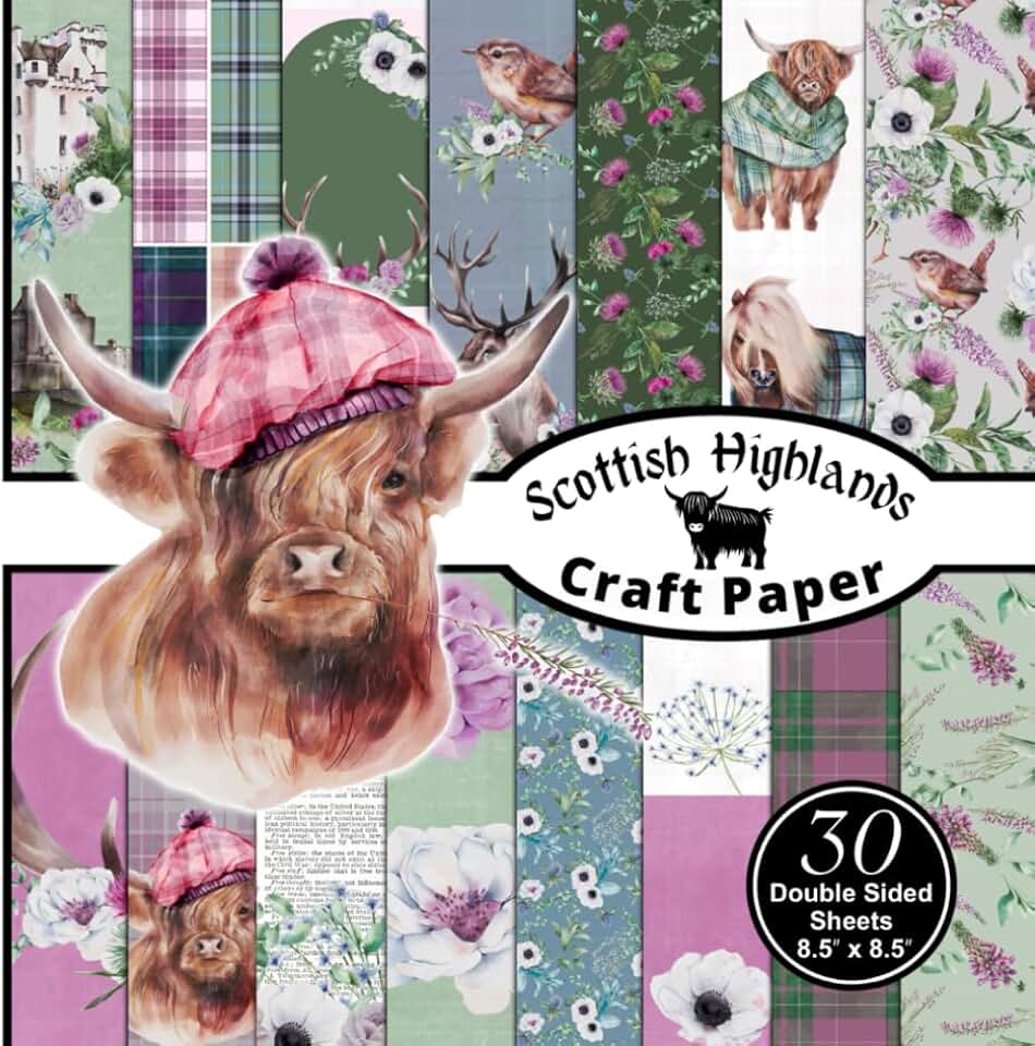 Decorative Craft Paper for Scrapbooking, 8.5x8.5 inches