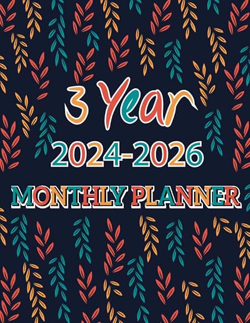 2024-2026 Monthly Planner with Daily To-Do List