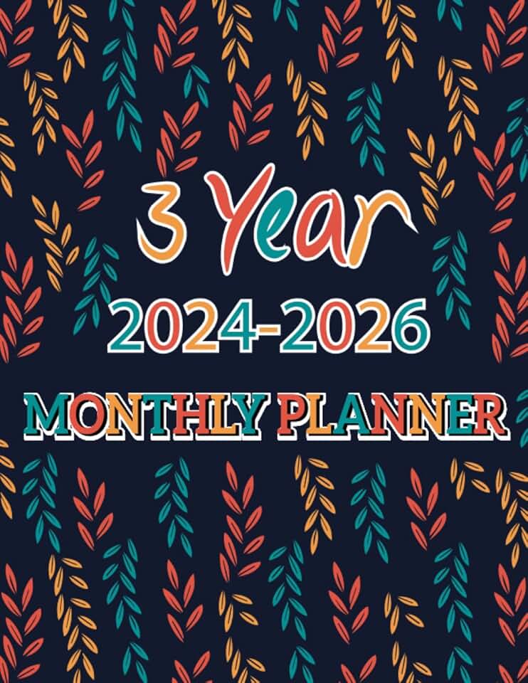 2024-2026 Monthly Planner with Daily To-Do List