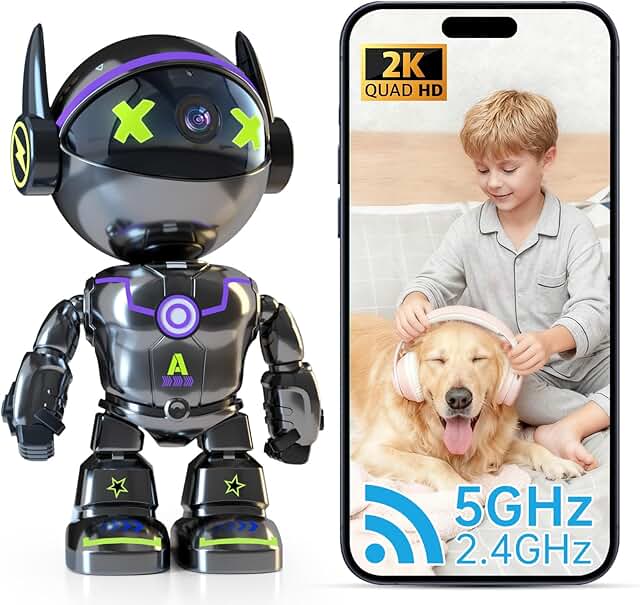 Indoor Security Camera with Night Vision and Two-Way Audio