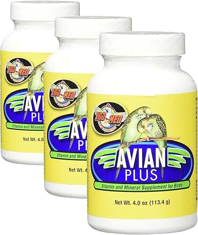 Avian Plus Bird Vitamins, 4 oz, Pack of 3