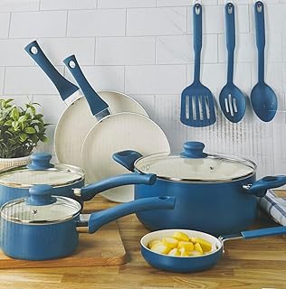 12-Piece Nonstick Ceramic Cookware Set with Utensils