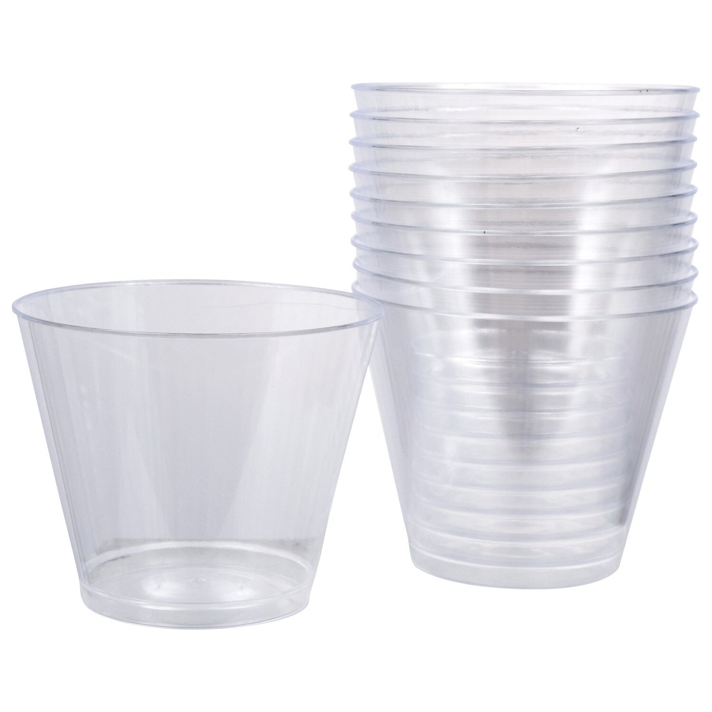 9-oz. Clear Plastic Tumblers, 10-ct. Packs (Pack of 6)