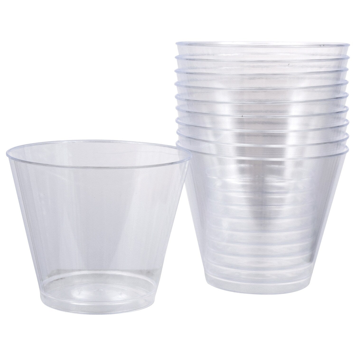 9-oz. Clear Plastic Tumblers, 10-ct. Packs (Pack of 6)