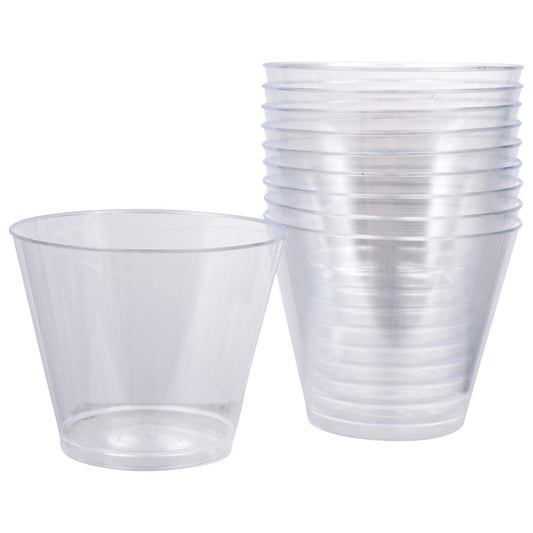 9-oz. Clear Plastic Tumblers, 10-ct. Packs (Pack of 6)