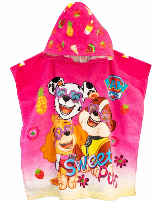 Girls' Hooded Towel Poncho One Size