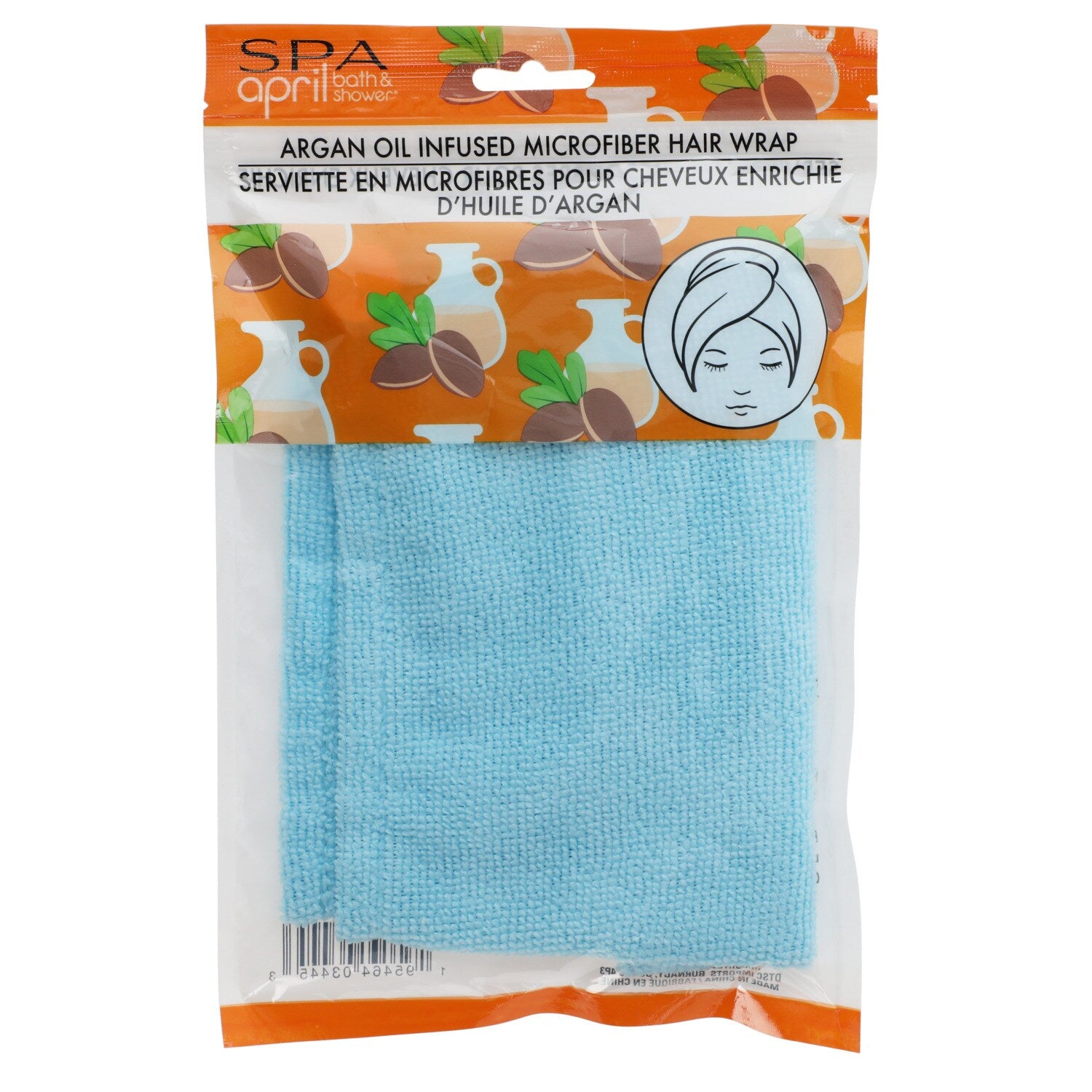 April Bath & Shower Coconut Infused Microfiber Headwraps (Pack of 24)