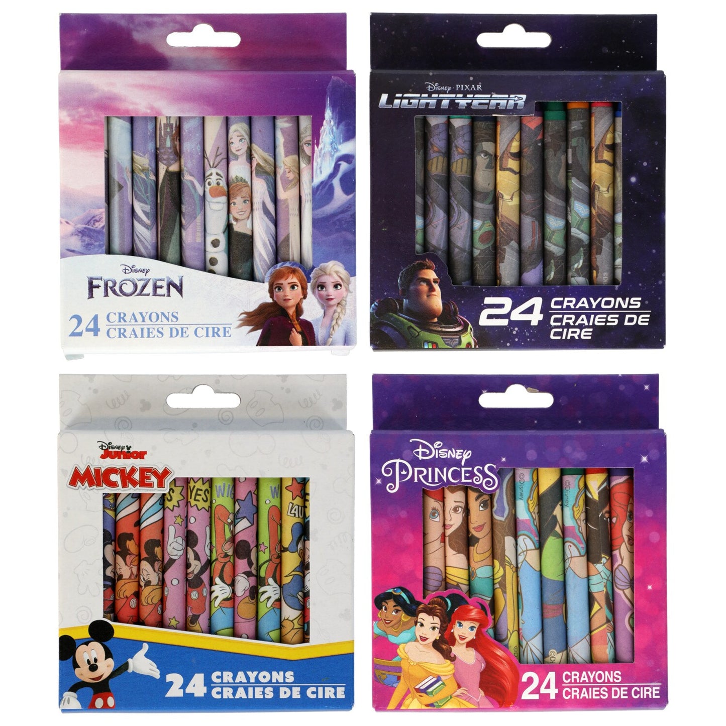 Licensed Crayons, 24-ct. Packs (Pack of 24)