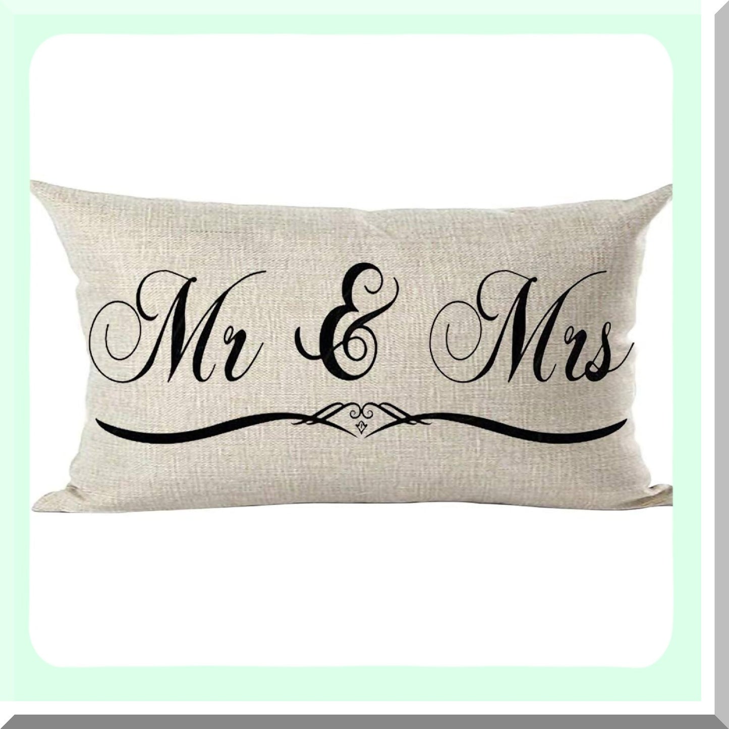 Black Love Quote Decorative Lumbar Pillow Cover - Inspirational Family Lover Art - Simple Style Home Decor for Living Room, Bed, Sofa, Car - Cotton Linen Rectangular 12x20 Inches