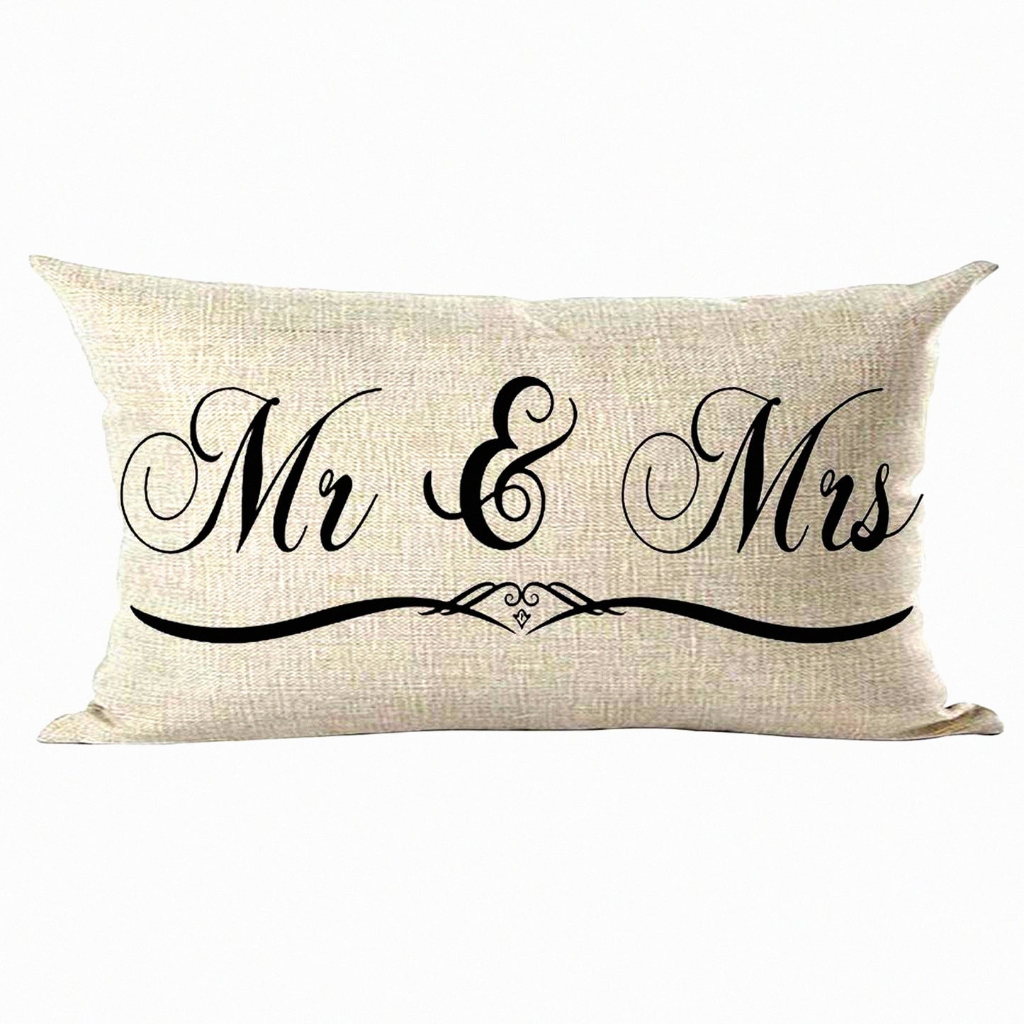 Black Love Quote Decorative Lumbar Pillow Cover - Inspirational Family Lover Art - Simple Style Home Decor for Living Room, Bed, Sofa, Car - Cotton Linen Rectangular 12x20 Inches