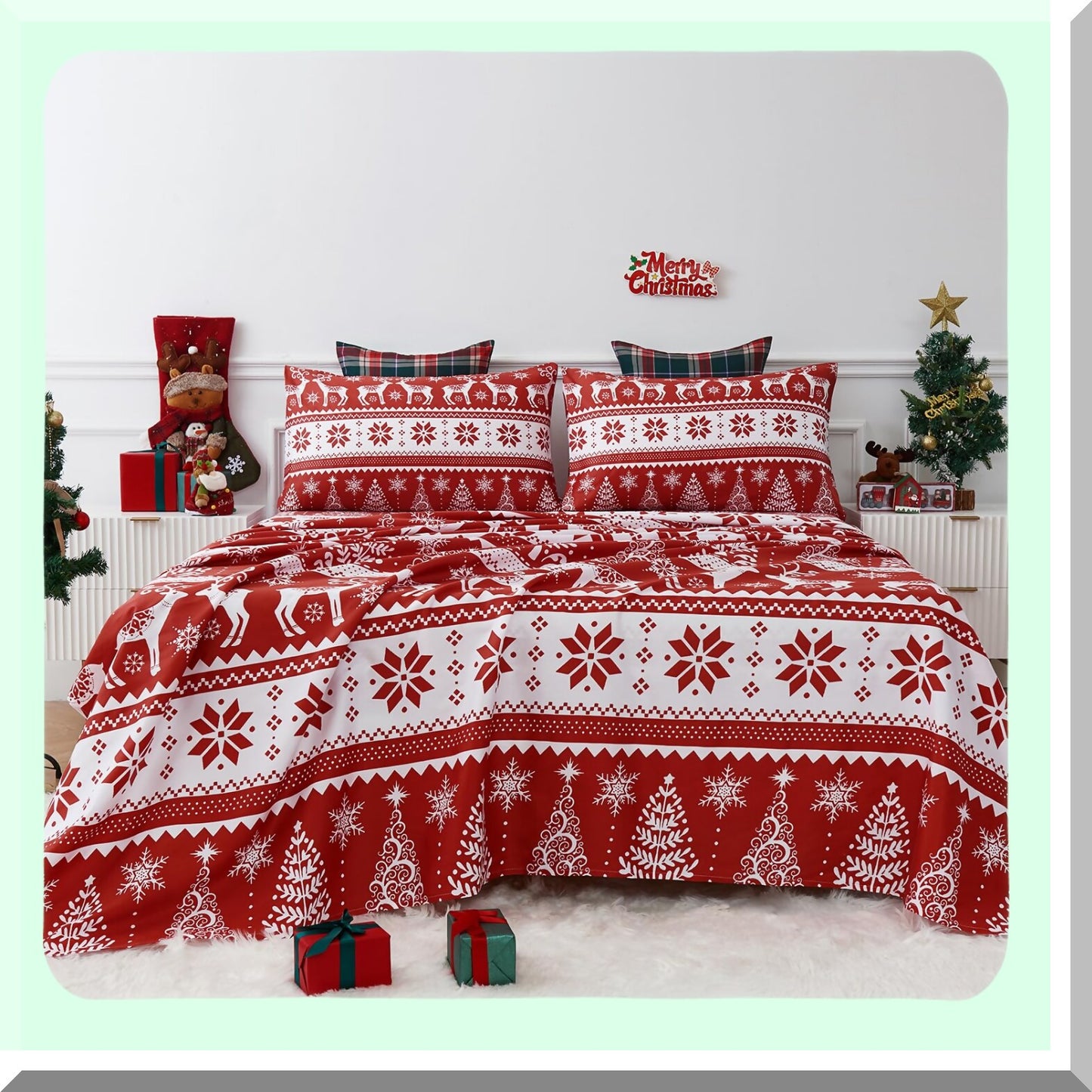 Luxury Cotton Bliss Queen Sheets - 800 Thread Count, Deep Pocket, Sateen Weave - Ultra Soft & Smooth 4PC Set