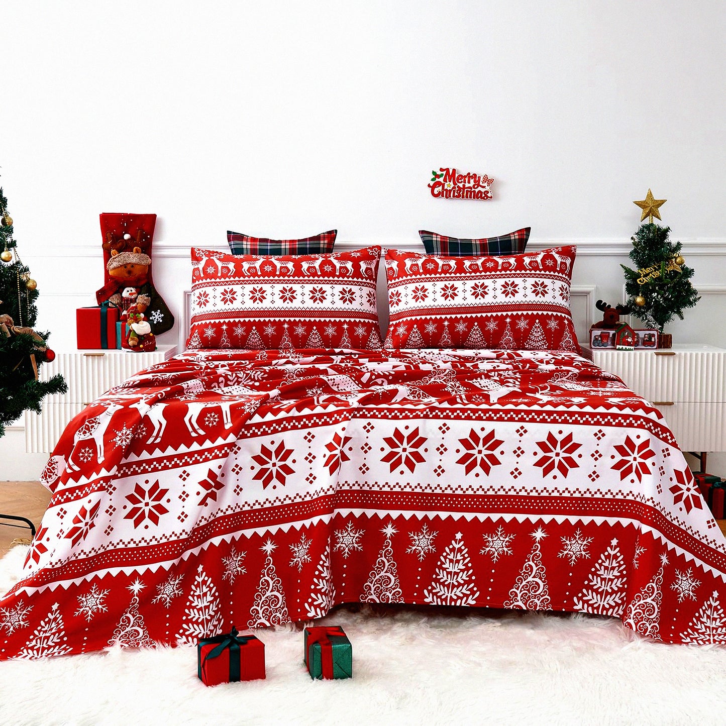 Luxury Cotton Bliss Queen Sheets - 800 Thread Count, Deep Pocket, Sateen Weave - Ultra Soft & Smooth 4PC Set