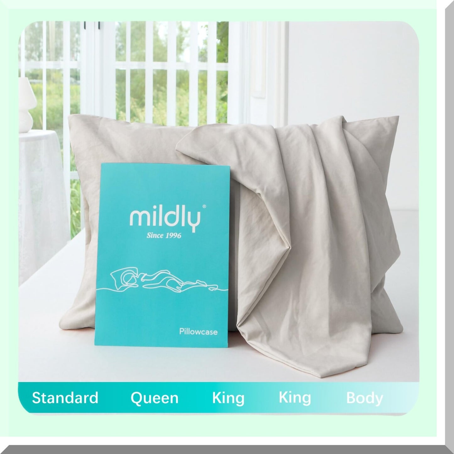 UltraSoft Microfiber Pillowcase Set - 2 Pack Standard Size Oatmeal Pillow Cases, Stain & Fade Resistant, Easy Care, Lightweight & Super Soft, 20x26"