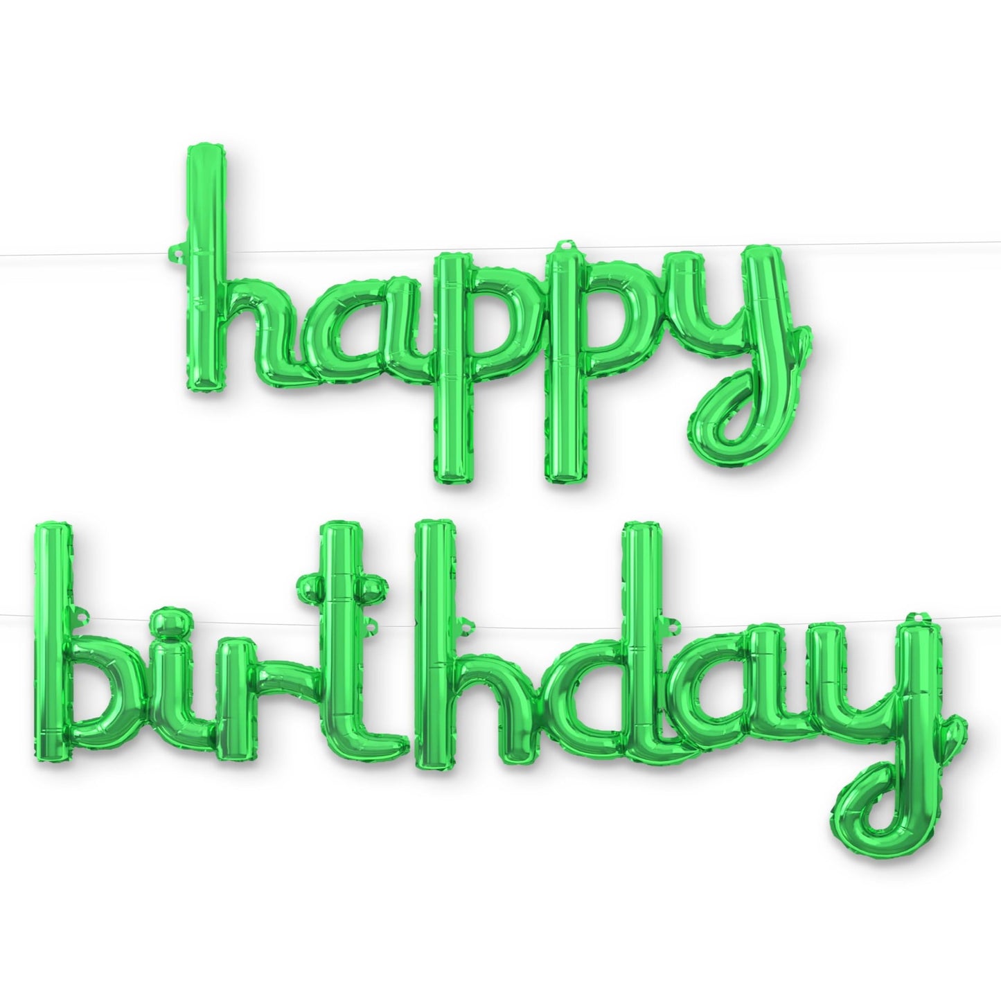 18 Inch Green Happy Birthday Balloon for Celebrations