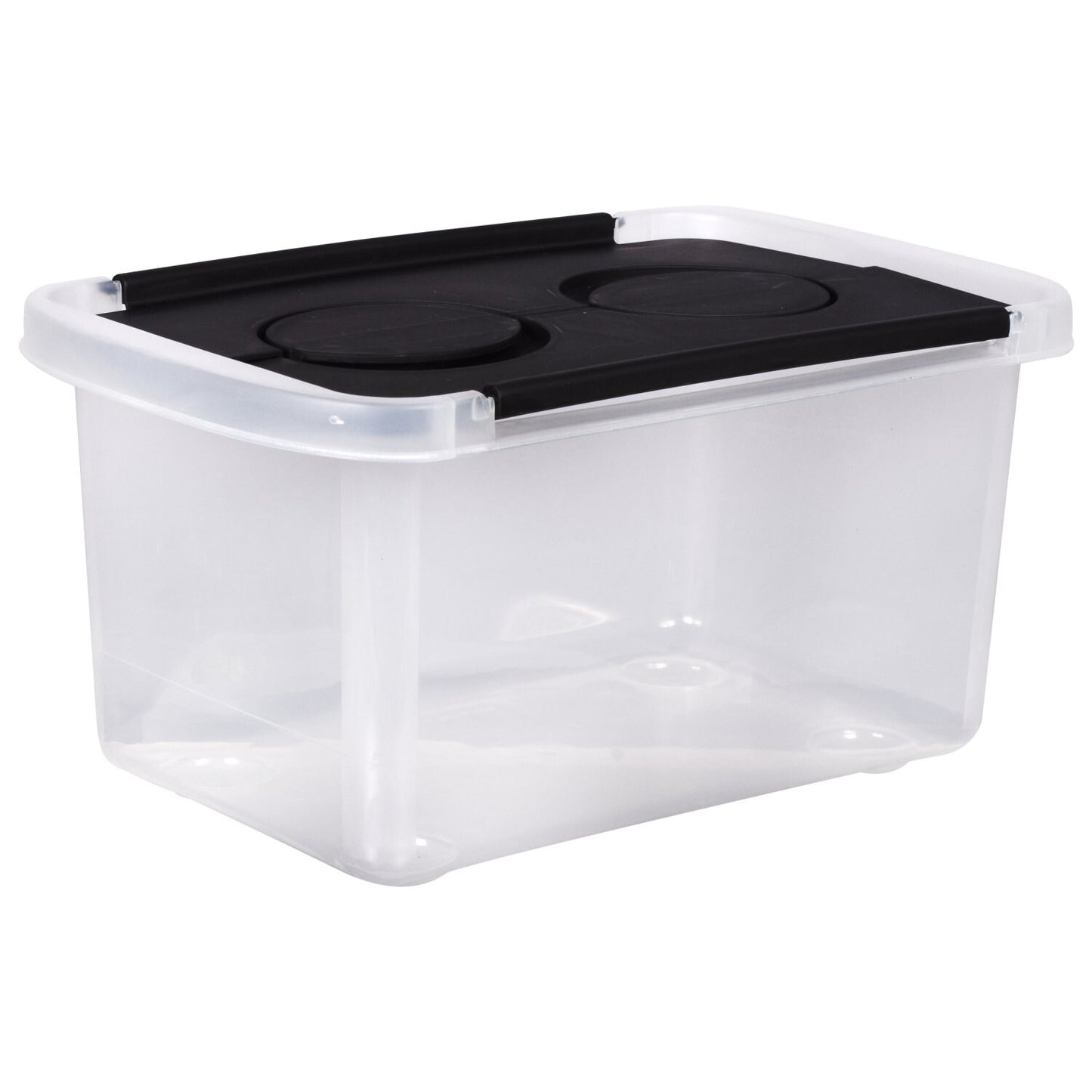 Clear Plastic Storage Boxes with Split-Hinged Lids, 9x6x4 in. (Pack of 24)