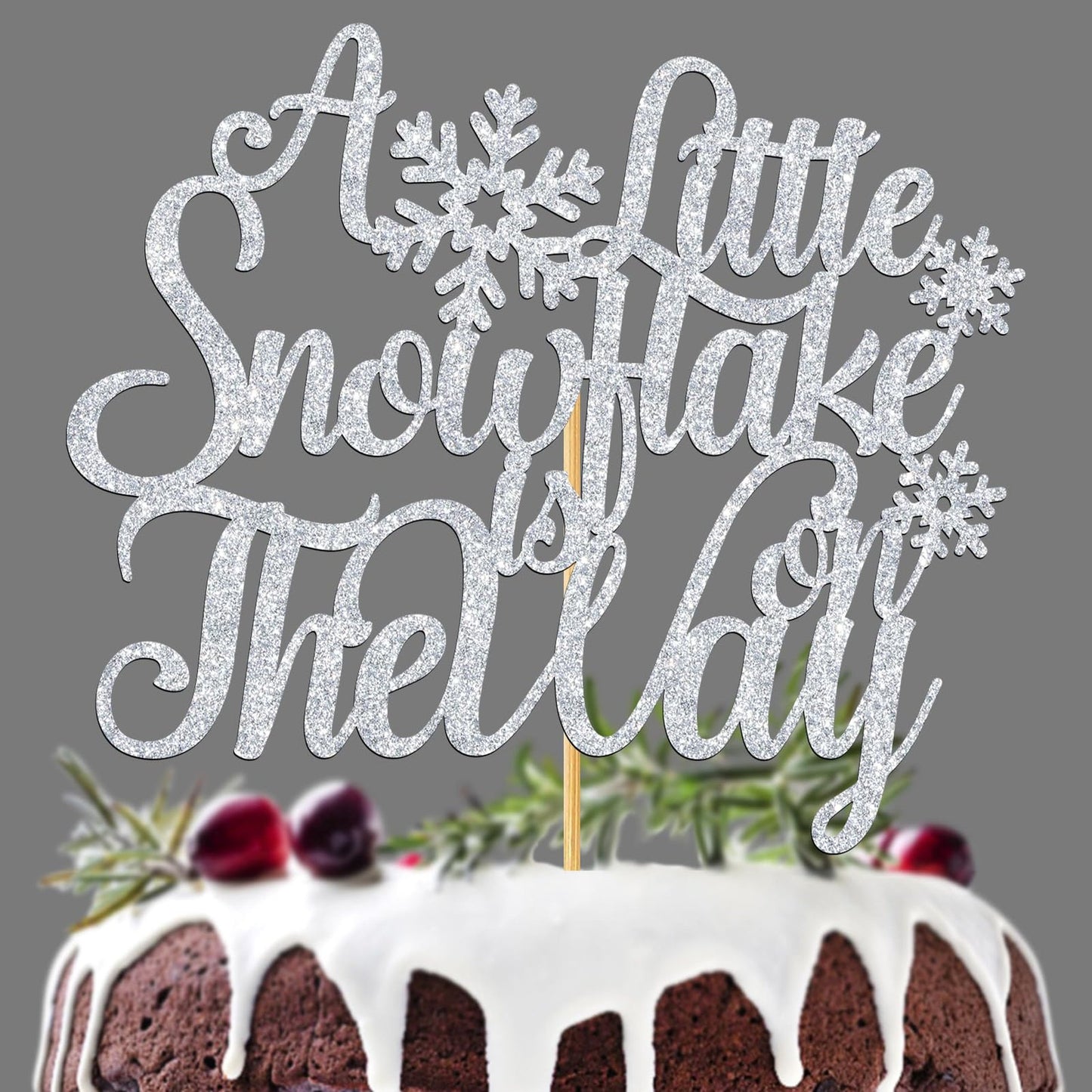 Winter Baby Shower Cake Topper for Boy Girl
