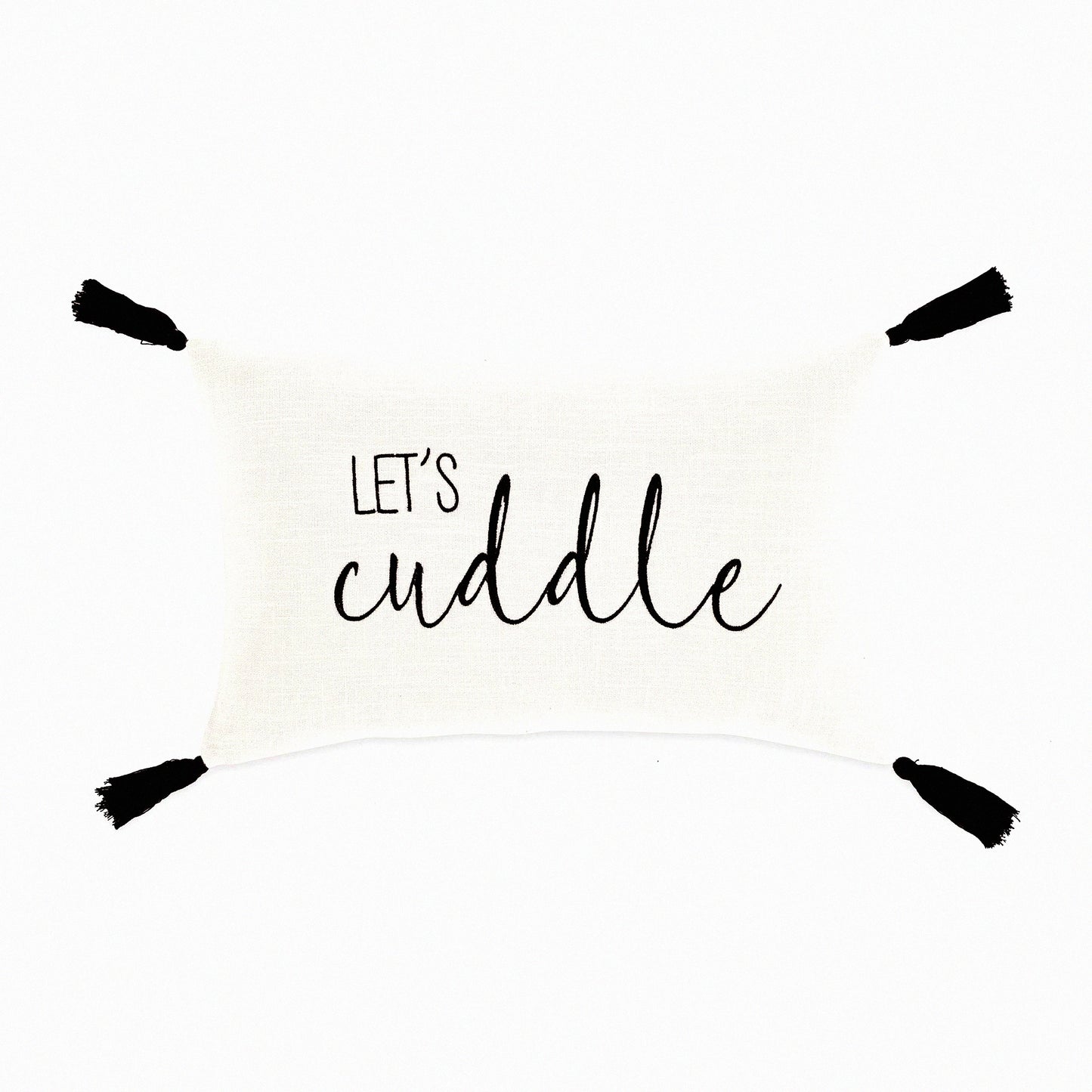 CozyScript Rectangle Pillow Cover - White Decorative Throw Pillow for Bed, Couch, Chair - 20" x 13" - Cuddle Comfort Home Decor Accessory