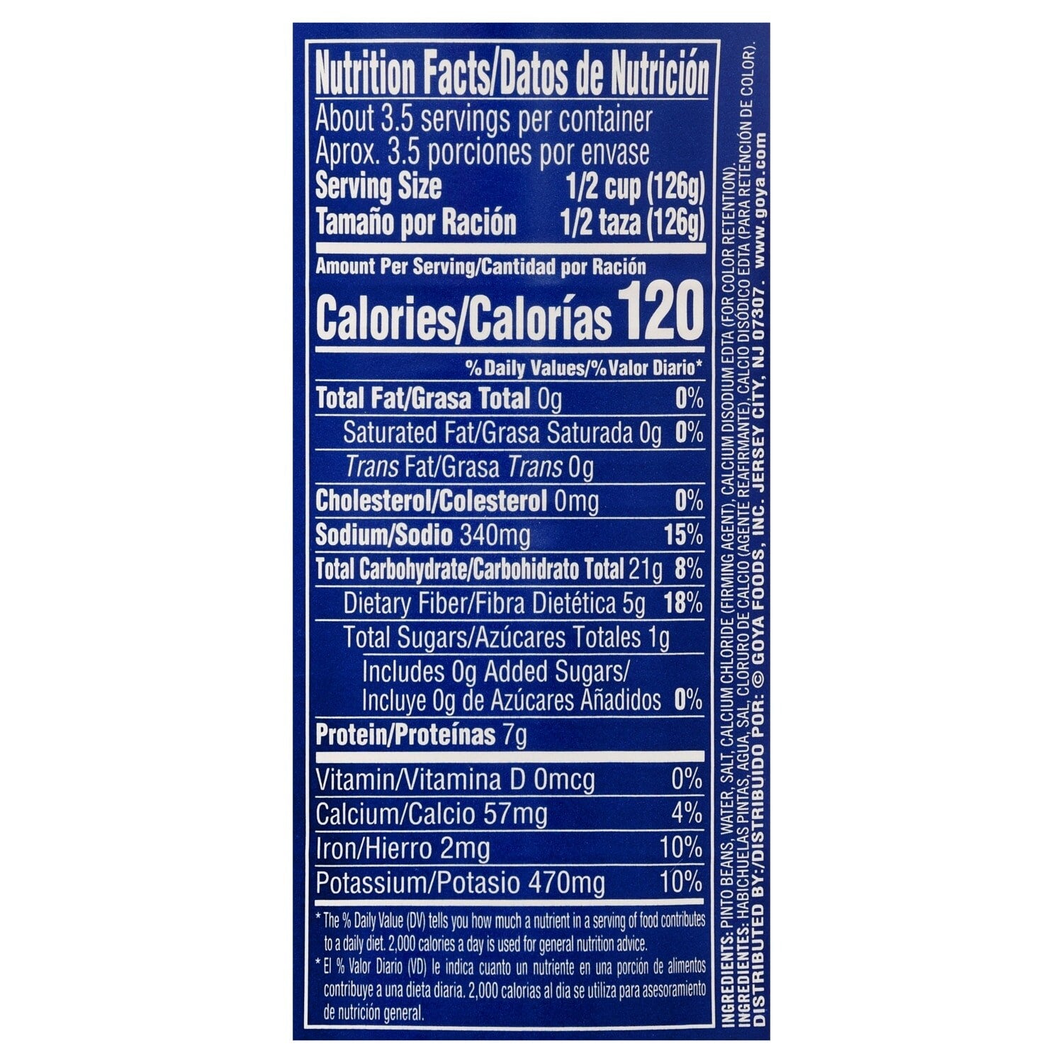 Goya(R) Premium Pinto Beans, 15.5-oz. Cans (Pack of 24)