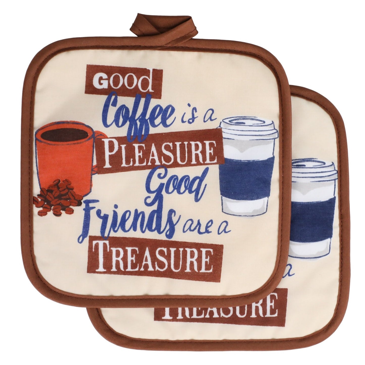 Home Collection Coffee-Themed Pot Holders, 2-ct. Packs (Pack of 12)