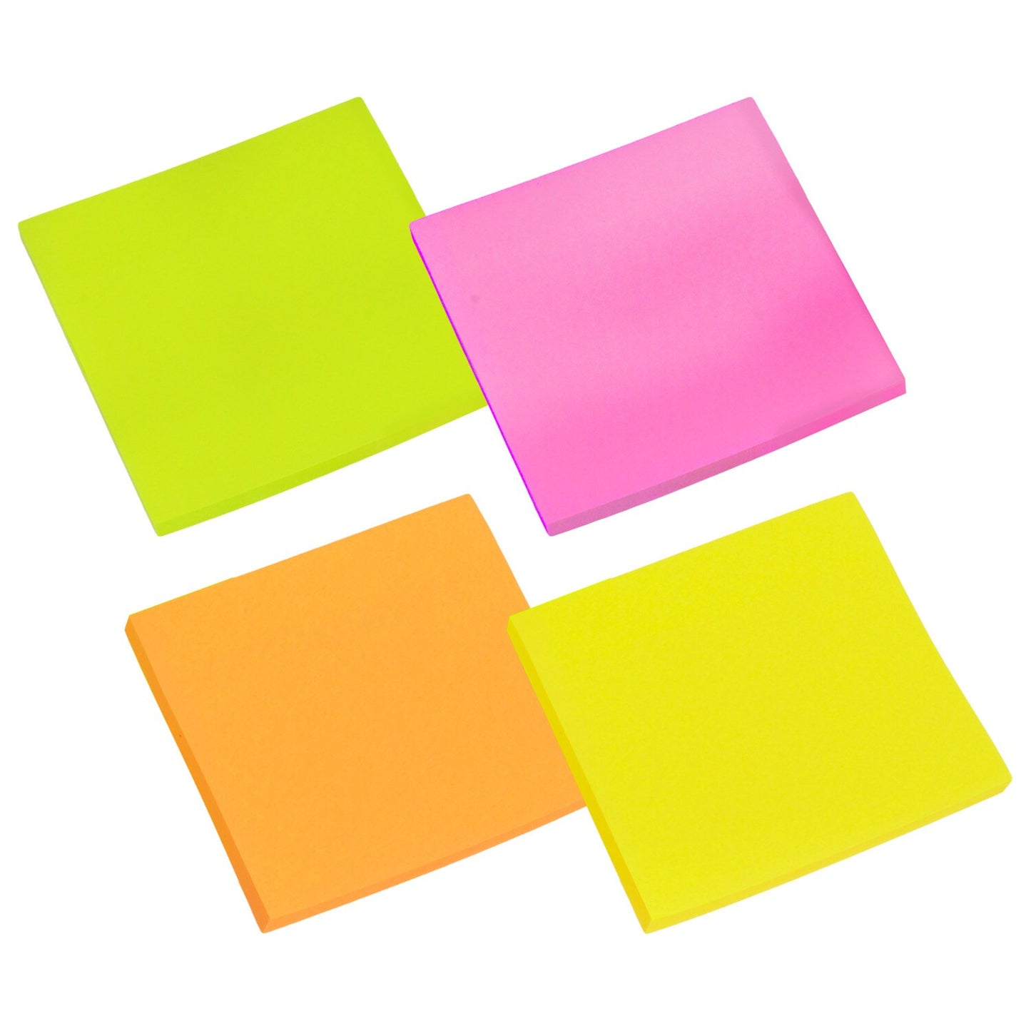 Jot Neon Sticky Notes, 150-Sheet Pads (Pack of 24)