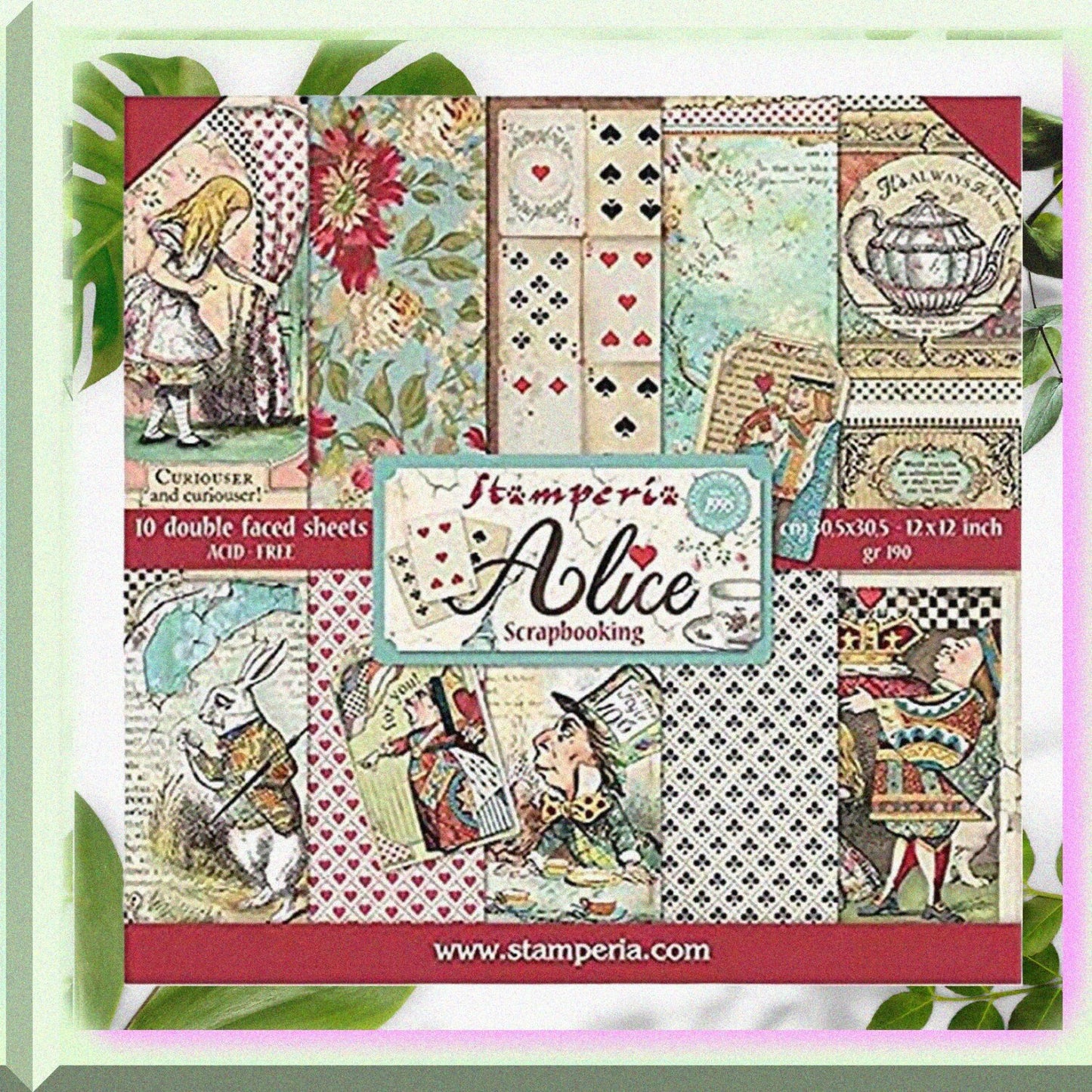 Multi-Colored Scrapbooking Paper 12x12 10 Pack