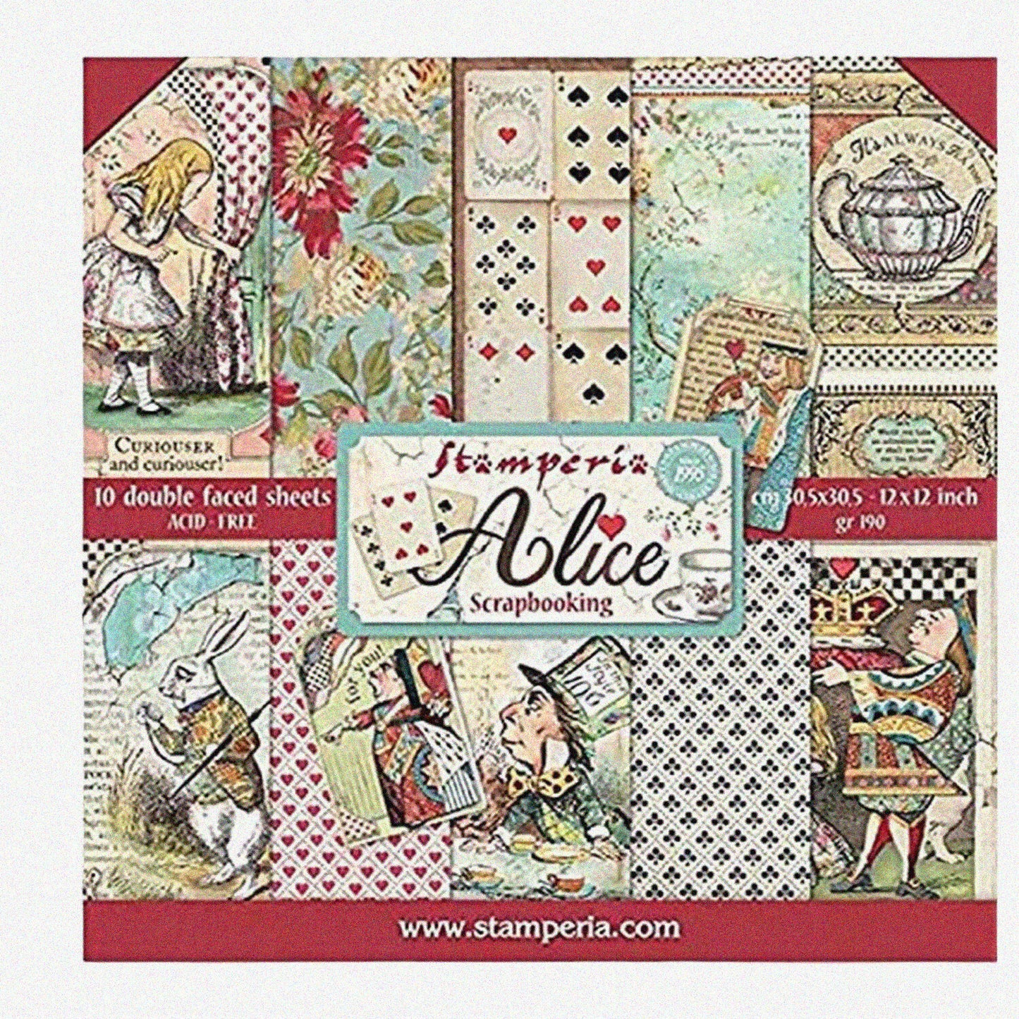 Multi-Colored Scrapbooking Paper 12x12 10 Pack
