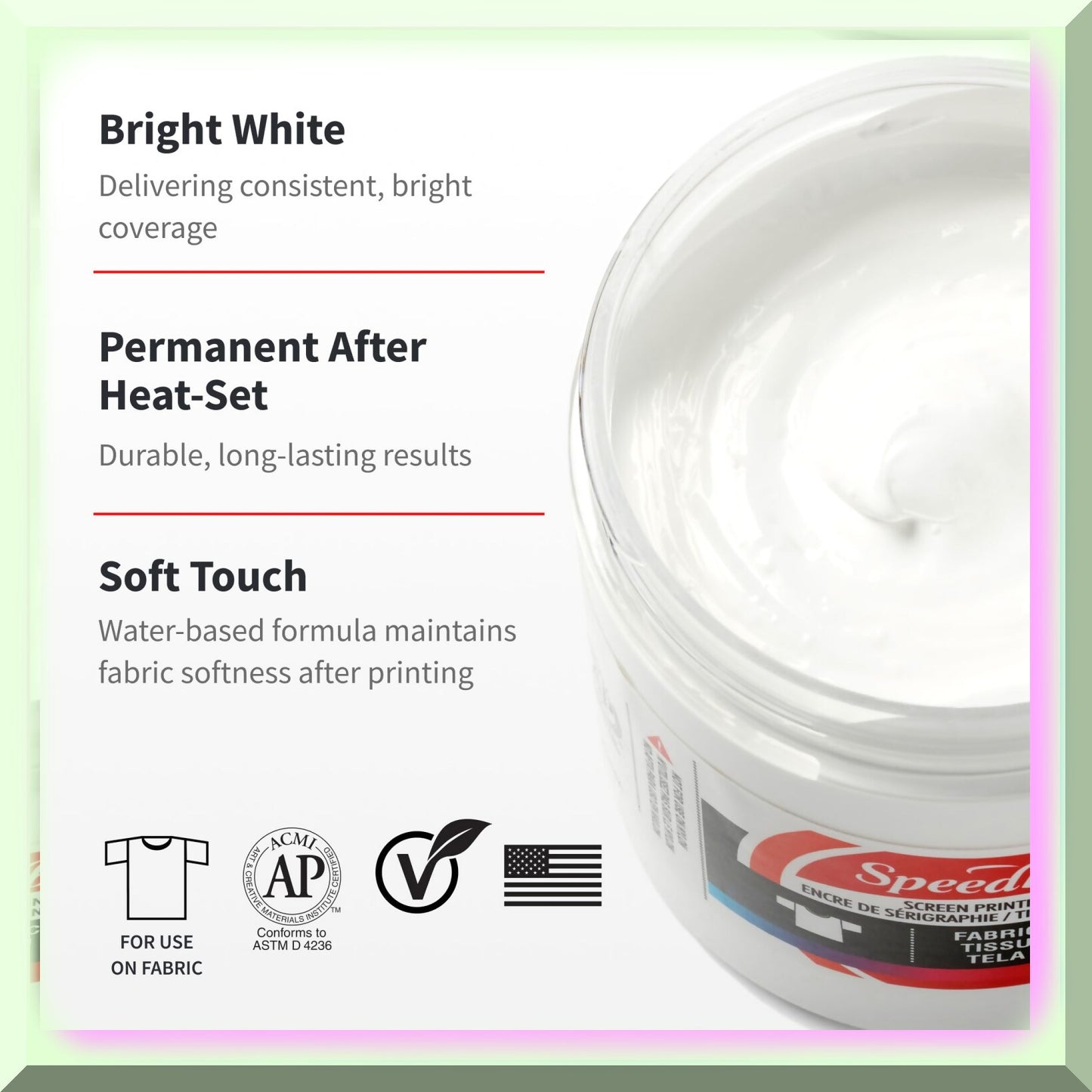 Whiteout Fabric Screen Printing Ink 32oz