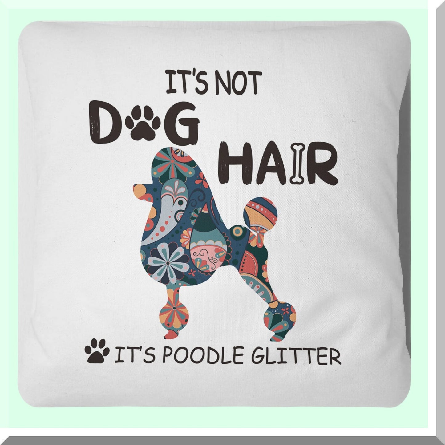 Schnauzer Glitter Pillow Covers - Dog Lover Gifts - Poodle Decor - Throw Pillow - Dog Hair Resistant - Schnauzer Pillow Cover - Pet Lover Gift
