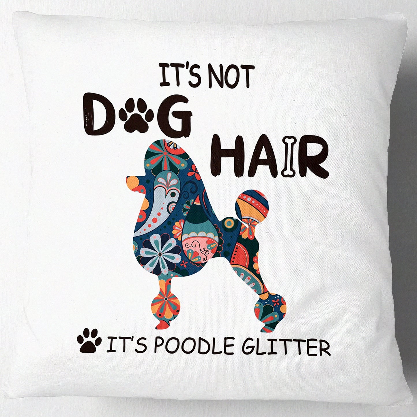 Schnauzer Glitter Pillow Covers - Dog Lover Gifts - Poodle Decor - Throw Pillow - Dog Hair Resistant - Schnauzer Pillow Cover - Pet Lover Gift