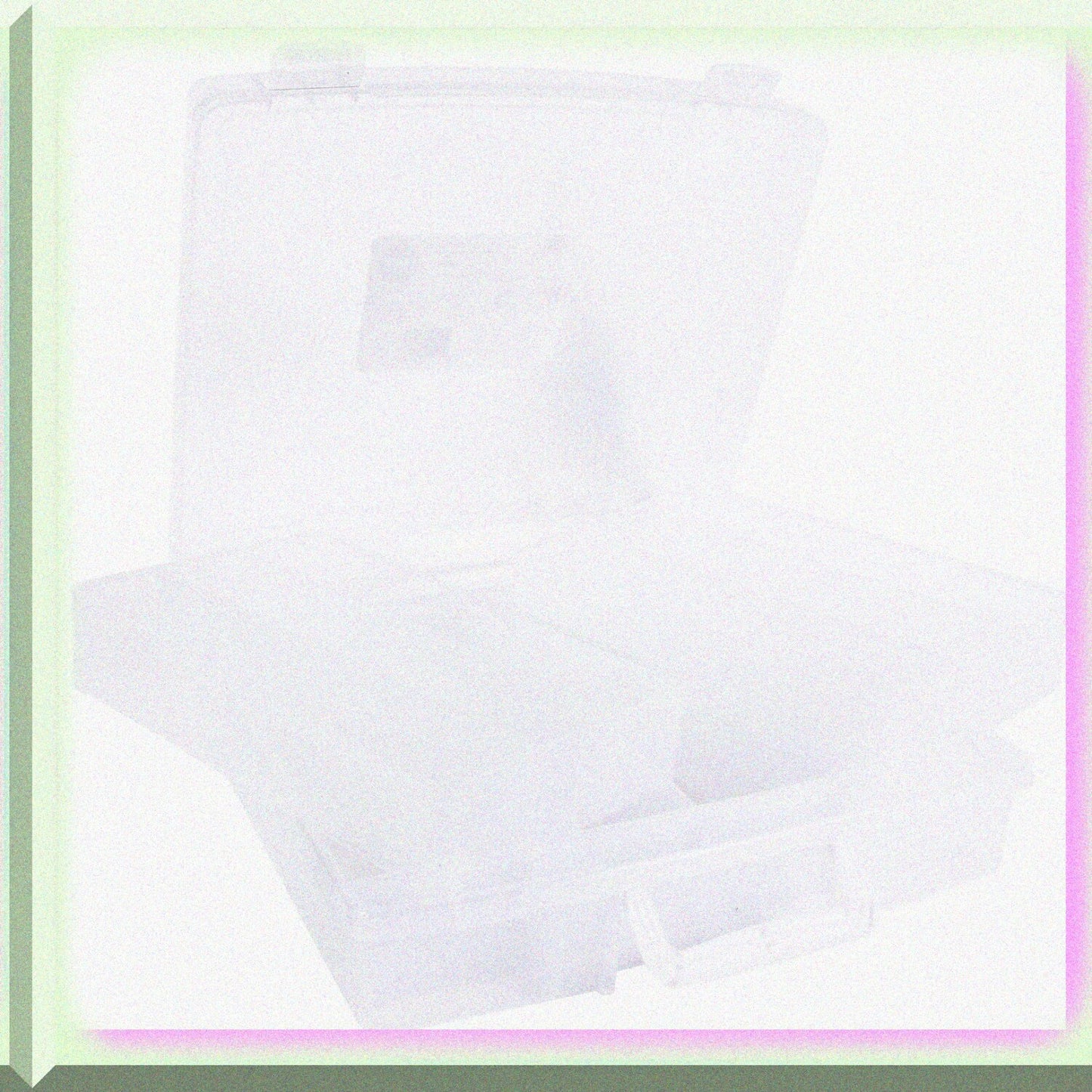 Clear Washi Storage Bin with 4 Removable Trays