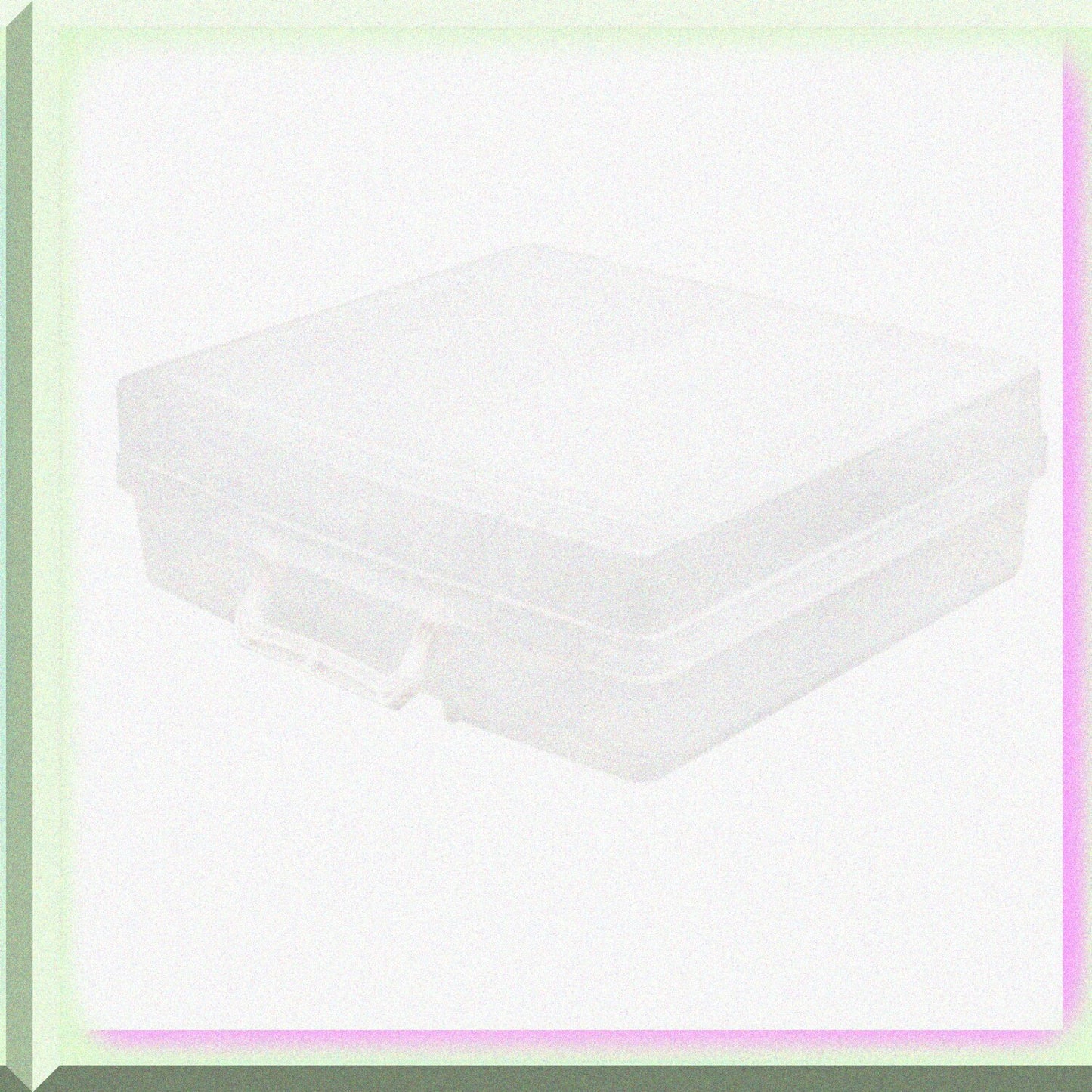 Clear Washi Storage Bin with 4 Removable Trays