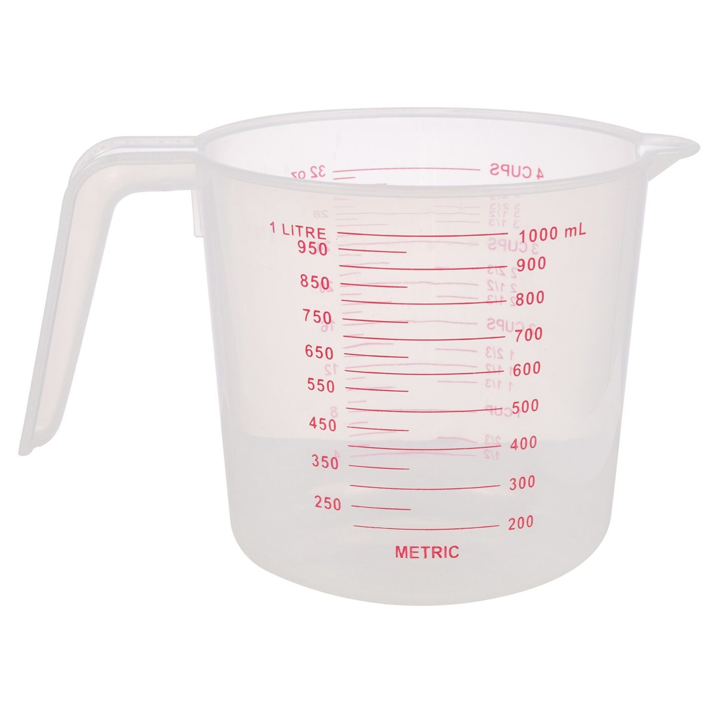 Large 4-Cup Capacity Clear Plastic Measuring Cups (Pack of 48)