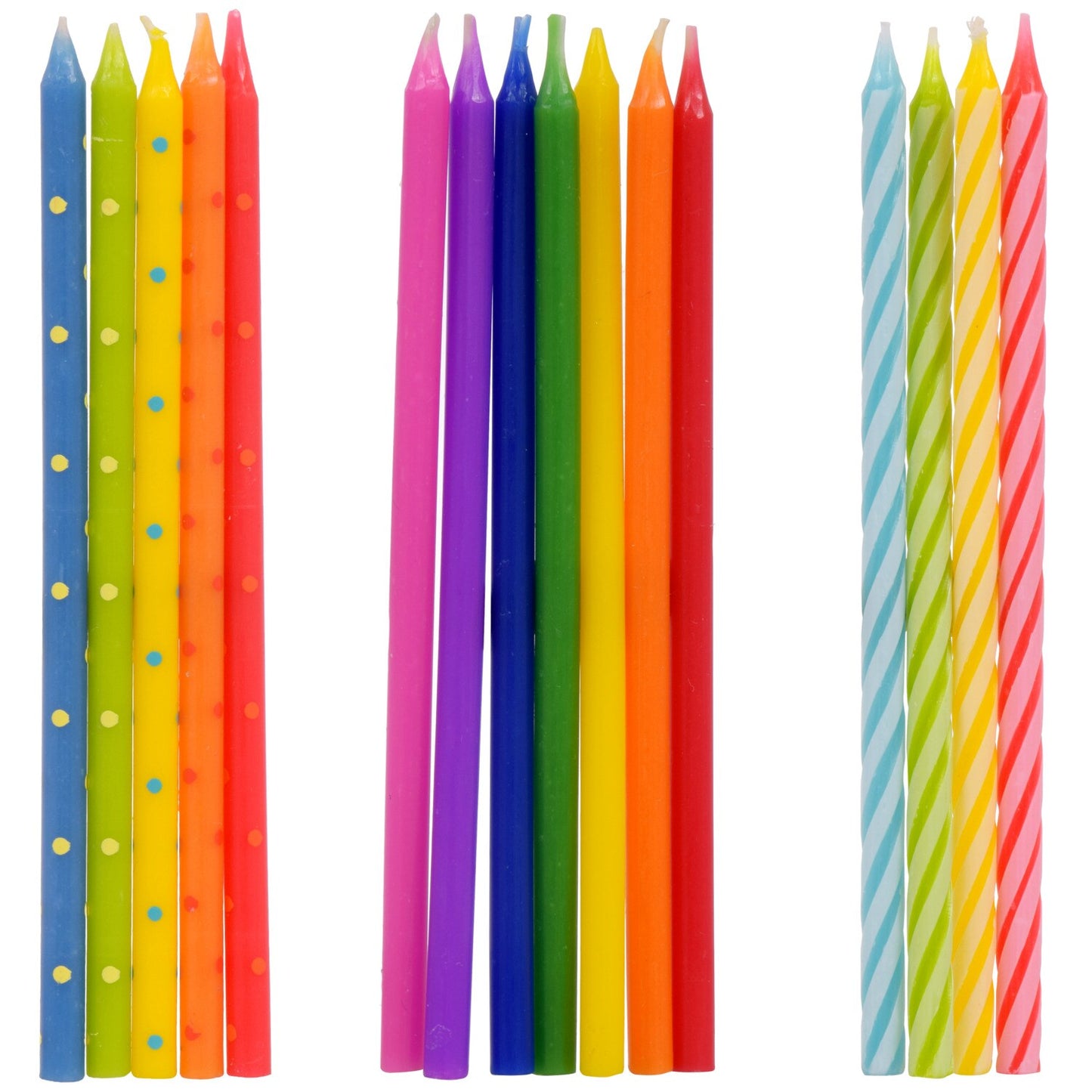 Tall Birthday Candles, 14-ct. Packs (Pack of 36)
