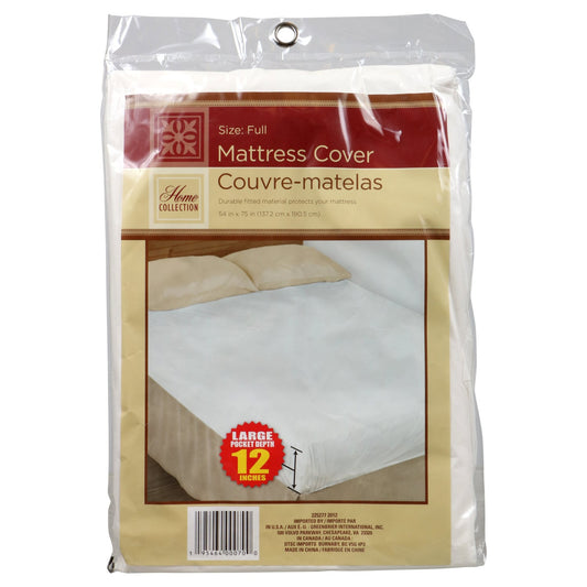 Home Collection Full-Size Mattress Covers, 75x54x12-in. (Pack of 24)