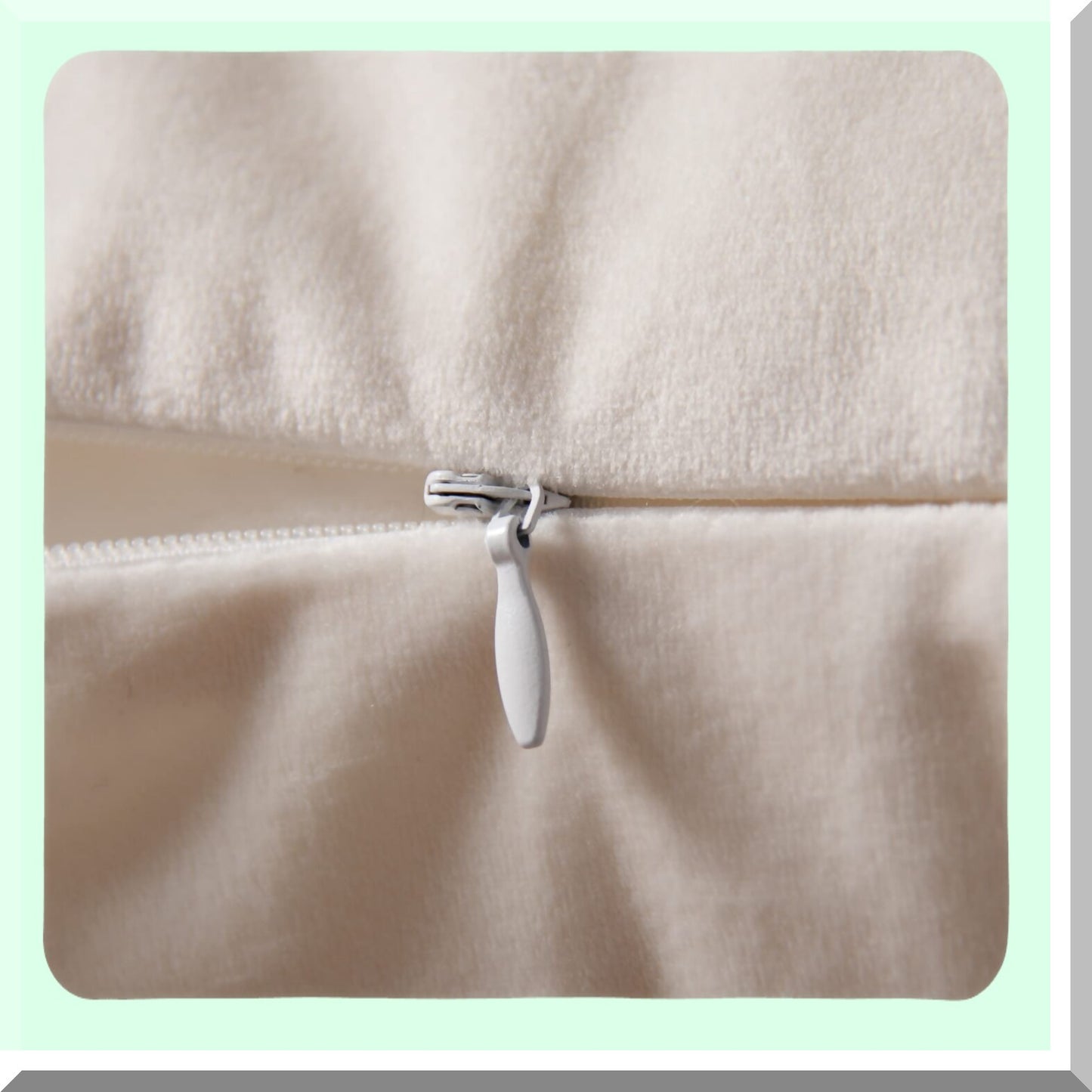 Boho Farmhouse Pillow Set - Decorative Square Cushion Covers for Couch, Sofa, Bed, Chair - Cream/White Throw Pillowcase Duo - Home Room Decor