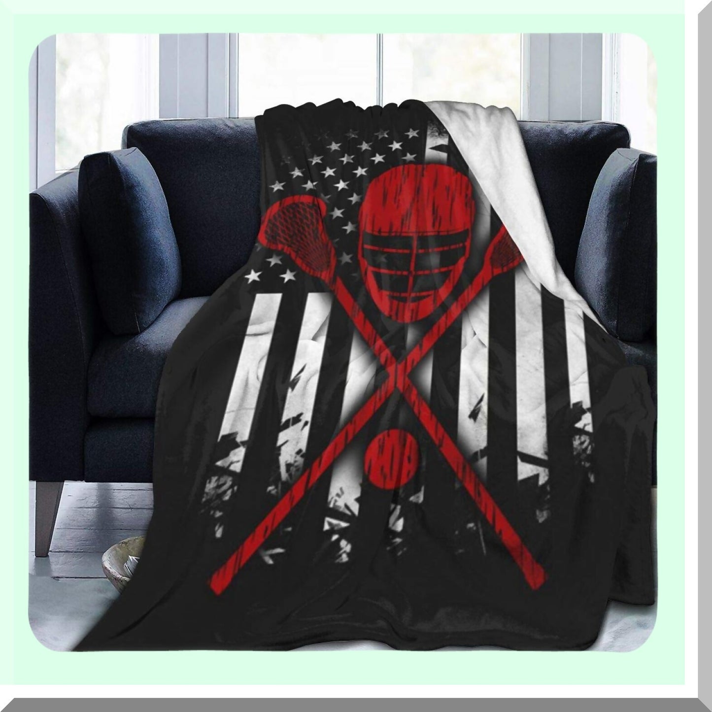 Lacrosse Luxe Ultra Soft Flannel Fleece Blanket - All Season Lightweight Warmth for Living Room/Bedroom