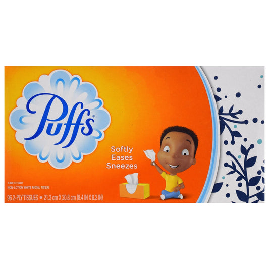 Puffs Basic 2-ply Facial Tissues, 96-ct. Boxes (Pack of 36)