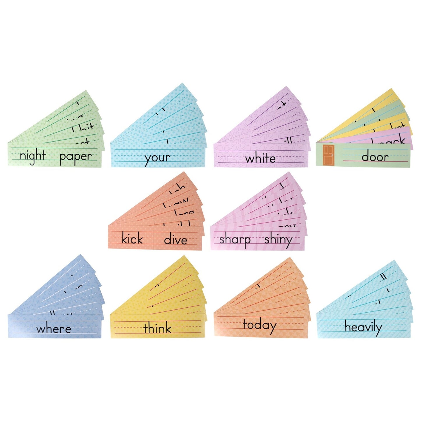 Teaching Tree Classroom Labels & Sight Word Strips, 10x2.5 in. (Pack of 24)